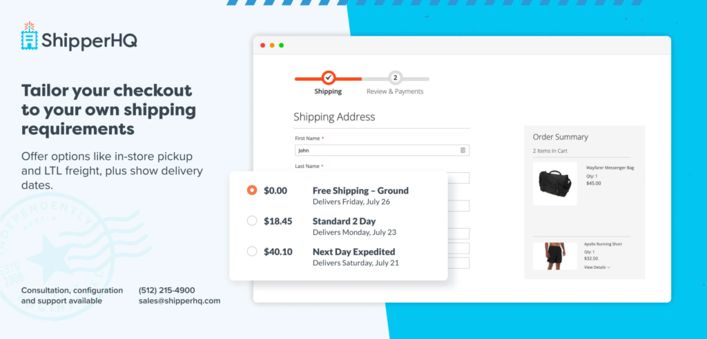 Checkout Shipping Hq